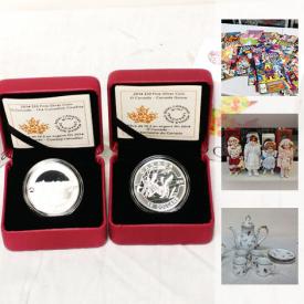 MaxSold Auction: This online auction features Crown Ducal Florentine dishes, 2014 O Canada Royal Canadian Mint Silver Coins, Comic Books, hockey cards, Fine Bone China Trio Sets, Tea Set, Tiffany Pendant, Porcelain Dolls, foreign banknotes and much more!