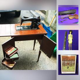 MaxSold Auction: This online auction features a vintage violin, LP records, figurines, toy cars, chainsaw, lamps, action figures, vintage board games, calendars, CDs, holiday decor and much more.