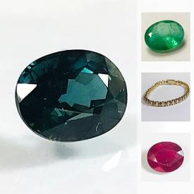 MaxSold Auction: This online auction features GEMSTONES AND JEWELRY: Emeralds, sapphires, opals, garnets and more gemstones; Garnet ankle/bracelet, rings, tennis bracelets and much more.