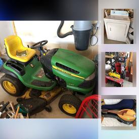 MaxSold Auction: This online auction features John Deere Riding Lawn Mower, Garden Tractor Wagon, Elmira Wood Stove, Craftsman Saw, Craftsman Snowblower, Pine Table, Jeep Mountain Bike, Potters Wheel, Vintage Christmas Ornaments and much more!