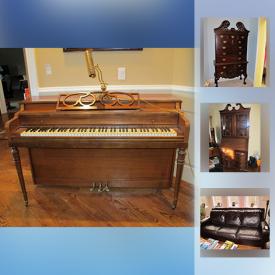 MaxSold Auction: This online auction features Bushnell Telescope, Visio TV, Atari, Thomasville Bedroom Suite, Leather Sofa, Piano, Musical Instruments, Lenox and Limoge Dishes, Dress Form, Punching Bag, Wall Art, Ping Pong Table, Christmas Decor, Pogo Stick, Patio Set and much more.