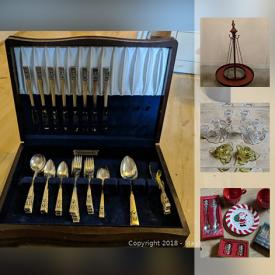 MaxSold Auction: This online auction features Christmas Decor, Craftsman Style Display Cabinet, Dyson Heater, Cookbooks, Flatware, Wine Glasses and much more.