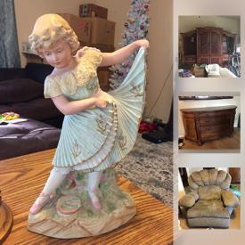 MaxSold Auction: This online auction features an entertainment center, computer desks, decor, vases, floor lamp, metal laundry sorter, outdoor furniture, glass top dinner table and chairs, vases, 88 key keyboard, Xbox games, Playstation games and more!