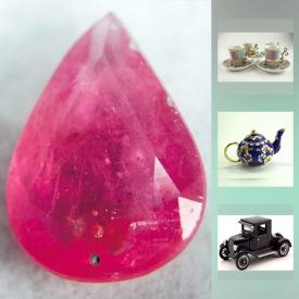 MaxSold Auction: This online auction features CRYSTALS, GEODES AND GEMSTONES: Amethyst crystal, 1.39 ct ruby with COA, agate geode, amber necklaces, jade amulets; ruby and emerald gemstones. STERLING SILVER: Jewelry - heart pendant and gemstone rings. COLLECTIBLE: Vintage snuff bottles; coins; sports memorabilia - jerseys and cards; Asian figurines; comics and more!