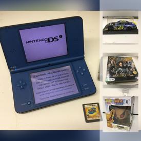 MaxSold Auction: This online auction features COLLECTIBLE: Nascar diecast cars 1:24; toy figures including Pop animation. ELECTRONICS: Games and gaming devices - Game Boy, Nintendo DS, Xbox, Wii, Playstation 4, Atari, Sega and much more!