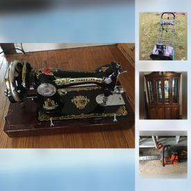 MaxSold Auction: This online auction features Navel items. COLLECTIBLE: Vintage toys; Butterfly sewing machine; Underwood typewriter; pipes; tennis raquet; crock. TOOLS/ POWER TOOLS/SHOP TOOLS. Automotive. Yard and Garden: Yardworks electric snowblower; Poulan and Husqvarna chain saws. EXERCISE EQUIPMENT: Elliptical and rowing machines. Whirlpool linen press. Electric fireplace and much more!