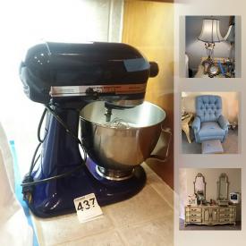 MaxSold Auction: This online auction features lamps, glassware, flat screen TVs, faux plants, office supplies, books, sewing machine, shelving, outdoor furniture, costume jewelry, stuffed animals, power tools and much more.