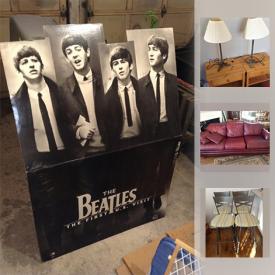 MaxSold Auction: This online auction features Leather Jackets, Leather Couch, Boston Bruin and Raptors Apparel, Rugs, Beanie Babies and Stuffed Bears, Cross and Parker Pens in Original Boxes, Beatles Movie and Baseball Posters and much more.