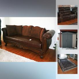 MaxSold Auction: This online auction includes furniture such as king-size bed, faux leather couch, Pennsylvania dining table and chairs, collectables such as silverplate items, and Sone Autumn Fantasy china, appliances such as Maytag washer and dryer, weight-lifting equipment, window treatments, PS2, outdoor shed, linens, dishware, area rugs and much more!