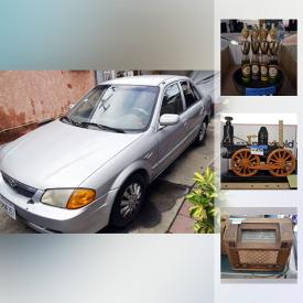 MaxSold Auction: This online auction features Beanie Babies, 2000 Mazda Portage, cameras, clocks, decorative plates, bird cards, vases, coins, sports cards, display cases, fencing equipment, dolls, wall art and much more.