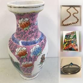 MaxSold Auction: This online auction features Pearl Necklace, Swarovski Heart Bracelet, DC Comics Batman, Teak Cabinet, Motion Lamp Disney Characters, Sterling Gold Stone Pendant And Bracelet, Orrefors Sweden Vase, Old Childs Rocking Horse, Large Vase, Diamond Ring White Gold Clear And Black Diamonds, Viewer The Saturnscope and much more!