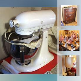 MaxSold Auction: This online auction features figurines, lamps, TV, DVD player, microwave, sewing supplies, shelving, stuffed animals, vacuum, exercise equipment, holiday decor, tools, china, luggage and much more.