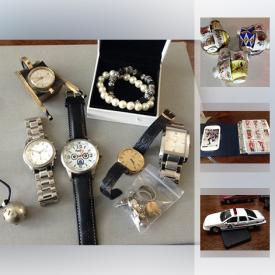 MaxSold Auction: This online auction features Die Cast toys, silver coins, hockey and baseball cards, Silverplate, collectibles, teacups and saucers. An Amsec safe and much more!