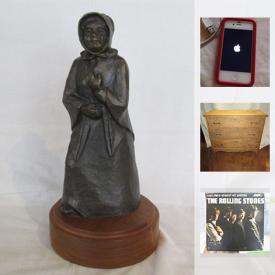 MaxSold Auction: This online auction features Bronze statue, vintage and antique items, kitchenware, magazines, Pyrex mixing bowl and casserole, Ashberry flatware set, records, camp chair, rolling office chair, clothing and much more.