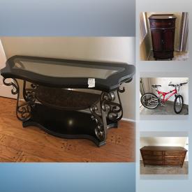 MaxSold Auction: This online auction features a Coleman NIB Lay Z Spa. Samsung fridge. FURNITURE: Lodge pole dresser, plus several more - one of which is in a bedroom suite; leather queen sleeper sofas, coffee and end tables. Bicycles and bicycle racks. Waterford crystal. Gibson Christmas dishes and matching Pfaltzgraff holly stemware and more!