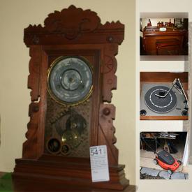 MaxSold Auction: This online auction features books, baseball cards, a spinet piano, pool table, artwork, vintage furniture, stereo console, tools and much more!