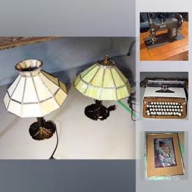 MaxSold Auction: This online auction features Photo, Original Art, Limited Edition Prints, Exhibition Box With Baryshnikov Memorabilia, Lamps With Stained Glass Shades, Christmas Ornaments, Sewing Machine, Domestic Sewing Machine Co. Inc. U.S.A. E 6354 electric machine, Amaco Electric Kiln and much more!