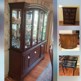 MaxSold Auction: This online auction features Bedroom Furnishings, Dining Room Suite, Wool Rugs, Sterling Jewelry , Sewing Machine, Goebel Figures , Royal Doulton, Wedgwood, Dresden, Orrefors and More , Cuckoo Clock, Art, Kitchenware, Shop Tools and much more.