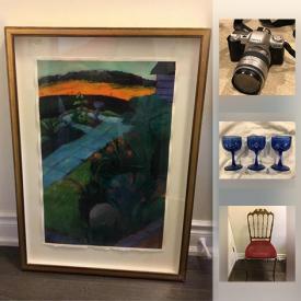 MaxSold Auction: This online auction features wall art, pottery, glassware, figurines, comics, stamps, jewelry, lamps, printer, vases and much more.