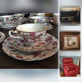 MaxSold Auction: This online auction features a stairlift, wall art, books, shelving, glassware, figurines, vases, holiday decor, microwaves, costume jewelry, stuffed animals, golf clubs, outdoor furniture, luggage and much more.