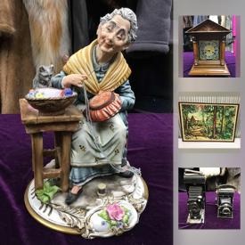 MaxSold Auction: This online auction features Dinky Toys, Vintage Cameras, Royal Doulton Figurines, Costume Jewelry, Antique Mantle Clock, Lionel Jr. 1689E engine, Sterling Silver Espresso Spoons, Vintage Trunk and much more!