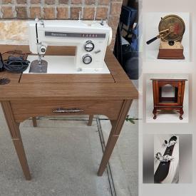 MaxSold Auction: This online auction features Snowboard, Elephant teapot, hats, dolls, Chafing Dishes, Wall Mirrors, Turkey Fryer, tools, Nesco Dehydrator, Remington Noiseless Typewriter, Kenmore Sewing Machine, Radio Flyer Wagon and much more!