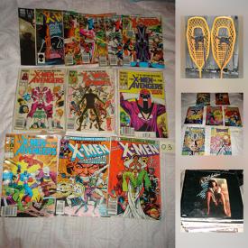 MaxSold Auction: This online auction features COLLECTIBLE: Comics; action figures; coins. ART: Originals by GM McDonald, posters, prints. SPORTING GOODS: Skis and accessories and much more!