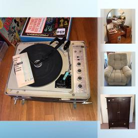 MaxSold Auction: This online auction features lamps, wall art, holiday decor, toys, glassware, vases, vacuums, luggage, office supplies, bookshelves, painting supplies, tools, outdoor furniture and much more.