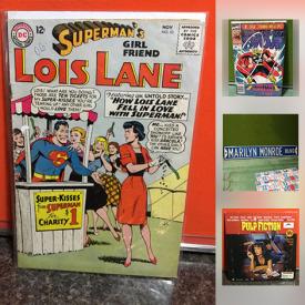 MaxSold Auction: This online auction features Marilyn Monroe Blvd Sign, Heelies, DC Dr Fate Issue, Bauer Hockey Skates, Heys Luggage, Hulk Comic 345, LPs, Superman Comic, Warning Sign and much more!