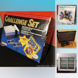 MaxSold Auction: This online auction features Nintendo gaming system, Amazon Echo and smart lights, retro computer, instant pot in box, original artwork, childs sled, LG 45 inch flat screen, puzzles, records, insulator, Le Creuset, slide projector, stereo headphones, Melissa and Doug trunki, artisan pottery, art glass, doll cradle, Abi Lyon Wicke pottery, books, Van Gogh tea set, vintage coat, wide slot toaster, antique milk glass lamp, art station, cuban stool, glasses, old dairy bottle, tiles, vapour barrier, old iron and much more!