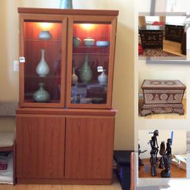 MaxSold Auction: This online auction features planters, decorative plates, costume jewelry, china, glassware, office supplies, shelving, purses, globe, lamps, wall art, plush animals, guitar, books, board games, vacuums, holiday decor, ladders, exercise machines and much more.
