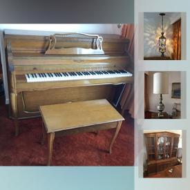 MaxSold Auction: This online auction features vintage cabinet stereo, piano, Thomasville furniture, decor and decoration, artwork, home electronics, kitchenware and small appliances and much more!