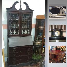 MaxSold Auction: This online auction features costume jewelry, watches, books, vintage toys, holiday decor, board games, magazines, telephones, bicycles, luggage, speakers, train cars, model horses, CDs, DVDs, figurines, records, mirrors and much more!