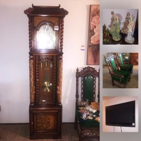 MaxSold Auction: This online auction features wall art, figurines, grandfather clock, china, glassware, flat screen TVs, CDs, vacuums, books, lamps, tools, sports equipment, bicycle and much more.