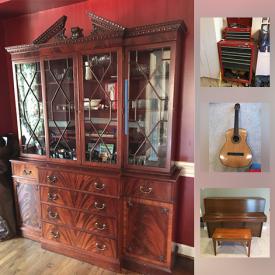 MaxSold Auction: This online auction features arm chair, Vintage Cabinet, Drop Leaf Cart, Cuisinart Microwave, Chiminea Firepit, Porter And Cable Brad Nailer, Craftsman Tool Boxes, Sole Elliptical, Yamaha Piano, American Girl Dolls, Fairchild 766H F oscilloscope and much more!