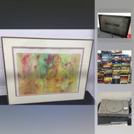 MaxSold Auction: This online auction features wall art, sketches, dolls, robots, Barbies, sports memorabilia, toys, board games, DVDs, VHS tapes, TVs, video game consoles, comics and much more.