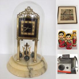 MaxSold Auction: This online auction features Vintage Group of Seven Framed Print, Vintage 1960 Large Royal Doulton 'Old Salt' Pitcher, paintings, Vintage East Indian Cloth Print, Birks Silverplate Tray in Original Birks Box, Vintage Teak Side Tables, wood dolls, West German Goebel Elk and much more!