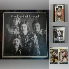 MaxSold Auction: This online auction features collectibles such as hockey cards, postcards, Rookie Cards, soundtracks and much more.