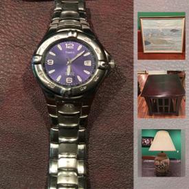 MaxSold Auction: This online auction features Mens Timex Watch, Telescope By Tasco, Original Oil Painting, Red Mahogany Coloured Coffee Table, Original Watercolour By G.W. Cully, Floral Lamp, Pressure Washer Guns, Crab Trap, Connelly knee Board and much more!