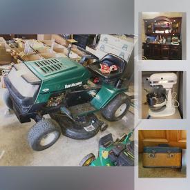 MaxSold Auction: This online auction includes MTD riding mower, jewelry such as 10k gold rings, sterling silver tennis bracelet, and river pearls, collectibles such as Wedgwood, Limoges, Lenox, power tools such as Craftsman table saw, Karcher pressure washer, and Black and Decker electric GrassHog, vintage items such as vintage cameras, vintage luggage, vintage toys, and vintage board games, furniture such as wooden side table, dining room hutch, and Lane cedar chest, wall art, small appliances including KitchenAid and Kenmore, home health aids, glassware, office supplies, Christmas decor, books, crafting supplies, DVDs and much more!