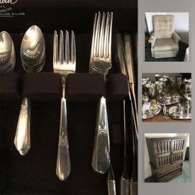 MaxSold Auction: This online auction features Pewter Steins, Northumbria Bone China, Royal Albert Old Country Rose China, Northumbria Laurier Sterling Silver Flatware, China Teacups And Saucers, Teak Dining Chairs, AKAI receiver, Aluminum Ladders, Bicycle, Westnofa Wooden Nesting Tables, Thomas Kincaid Sculptures, Hudsons Bay Blanket, Pool Table and much more!