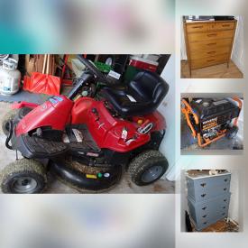 MaxSold Auction: This online auction features Generac generator, Craftsman riding lawn mower, collectibles such as  Schaefer and Stroh beer collectibles, furniture such as twin beds, vintage caned chairs and art such as framed prints, original paintings, power tools such as Craftsman bench grinder, and Chicago electric miter saw, electronics such as Vizio 31” TV, Sony 46” TV, and DVD players, costume jewelry, kitchenware, pottery, DVDs, sewing supplies, crafting supplies, table lamps, handbags, camping equipment, yard tools, holiday decor and much more!