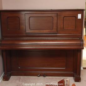 MaxSold Auction: This auction features Chesterfield, Upright Piano, Piano Bench, Leather Swivel Recliner, Samsung TV With Pioneer Receiver, Decorative Lot, Kitchen Table And Chairs, Chest Of Drawers, Cedar Chest, Vintage Chair, BBQ, Lantern Lot, Tools, Camera, Simonize Pressure Washer and more!