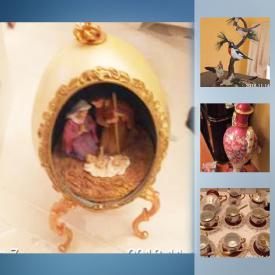 MaxSold Auction: This online auction features a Barbie doll collection, figurines, wall art, model cars, tea sets, decorative eggs, china, crystal stemware and much more!