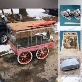 MaxSold Auction: This online auction features Boy Scout 1960s Magazines, Hot Wheels, Camera With Case, Auto Roof Storage, WW1 French Newspaper, LPs, 1972 Honest Ed Bio, vintage Science and Mechanic Mags, Vintage Violin, Insulator and much more!