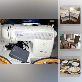 MaxSold Auction: This auction features Instant Pot Electric Pressure Cooker, Waterford Stemware, Hutschenreutler Arzberg China, Russel Wright American Modern Grey Dinnerware, Coffee Table, original Ricardo Morin Painting, Holmes Window Fan, chenille fabric storage bench, and much more!