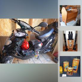 MaxSold Auction: This online auction features Toronto Maple Leafs Wall Clock, Gimelli E-Bike, Wooden Bar Stool, Tins, Precious Moments Angel Icicle Ornament, Costume Jewellery, Samsung Surround Sound Speakers, Prairie Oyster Picture, Great Hollywood Movies Book and much more!