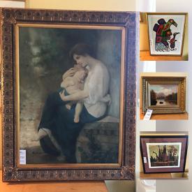 MaxSold Auction: This online auction features signed books, decorative plates, and artworks including watercolours, oil on canvas, etchings, pastels, prints and much more!