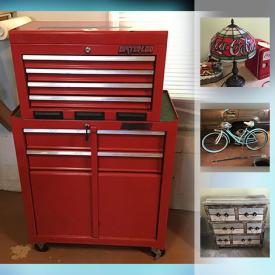 MaxSold Auction: This online auction features Waterloo Shop Series Rolling Tool Box, Craftsman Pressure Washer, Schwinn Cruising Bicycle, Coca Cola Collectibles, Sculpture, Elvis Figurines, Rachel Ray Stoneware, Dresser and much more!