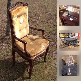 MaxSold Auction: This online auction features Homer Laughlin Serving plater, Royal Willow serving bowl, McCoy mixing bowl, Antique Mason Jars, End Table, Patio Set, Heated Towel Rack, Antique Oak Barrel, Console Table and much more!